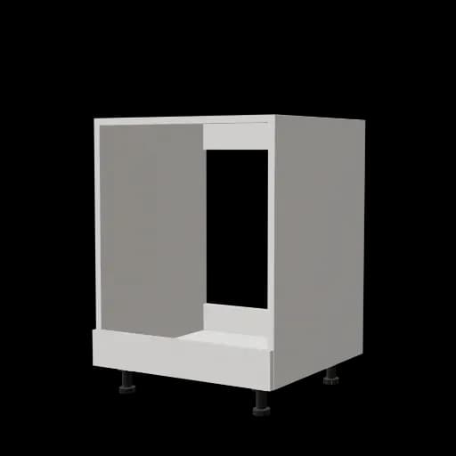 Kitchen Oven Base Cabinet 60 cm - White Star & Matt White