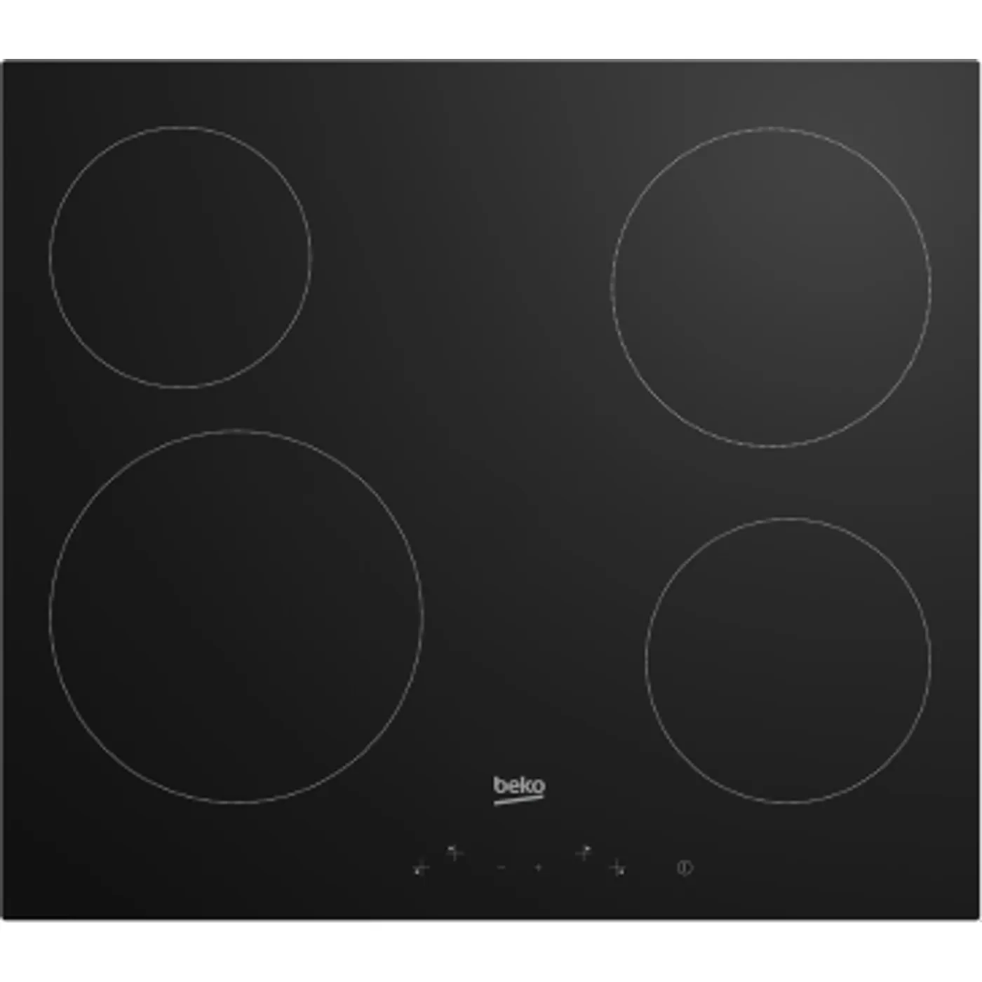 Beko HIC 64401 Ceramic Hob Black 58x51cm 6800W