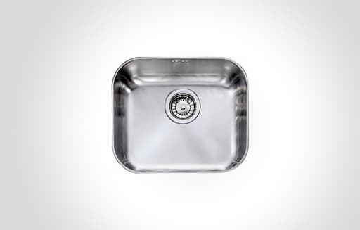CINZIA flush-mounted Single Bowl Kitchen Sink Satin Finish 34.2 x 41cm