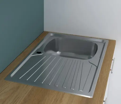 Modern kitchen worktop "Lili" in natural oak