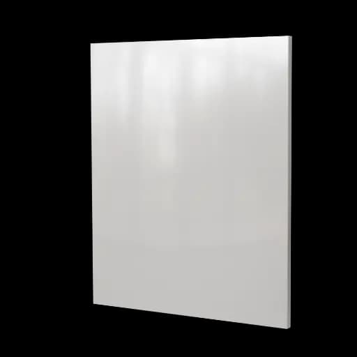 Front Panel for Dishwasher 60x72cm - Laquer White