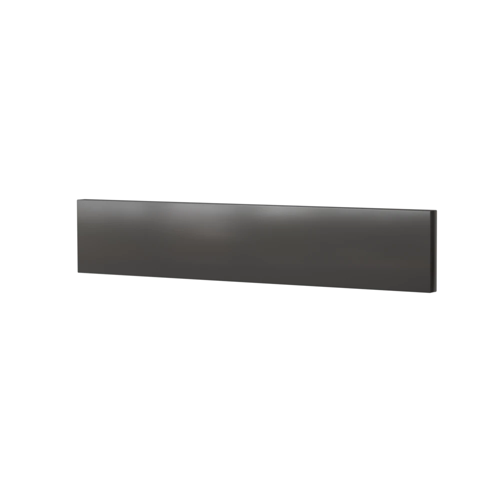 Façade de four de cuisine moderne "Mara" laquée gris 60x12cm