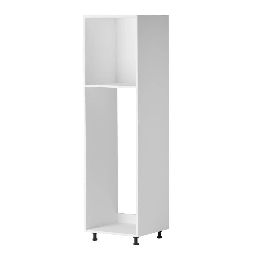 Modern high kitchen cabinet "Giorgia" white matt 60x204cm