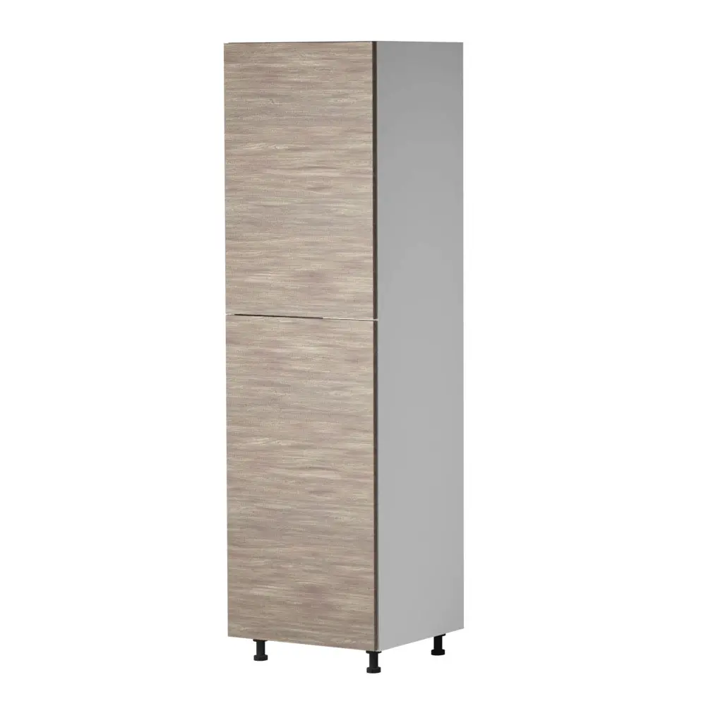 Modern high kitchen cabinet "Sofia" gray oak 60x204cm