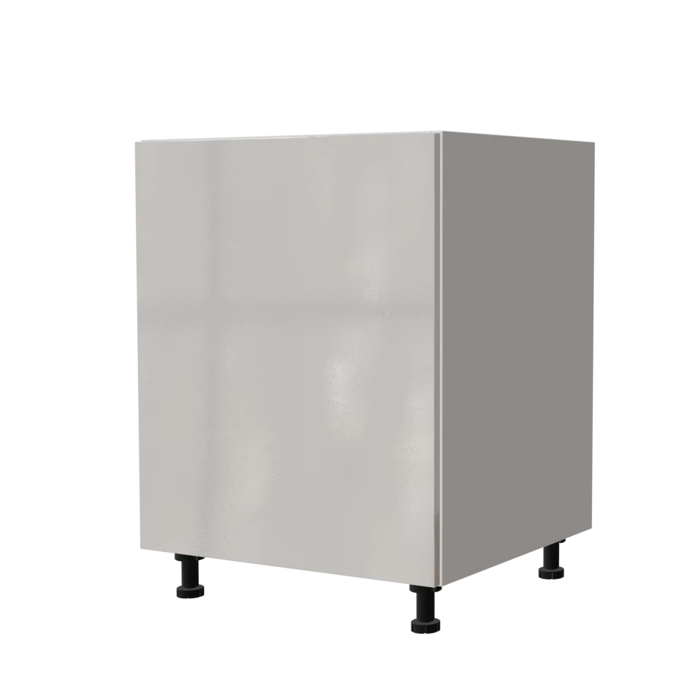 Modern kitchen base cabinet "Maya" white lacquered 60x72cm