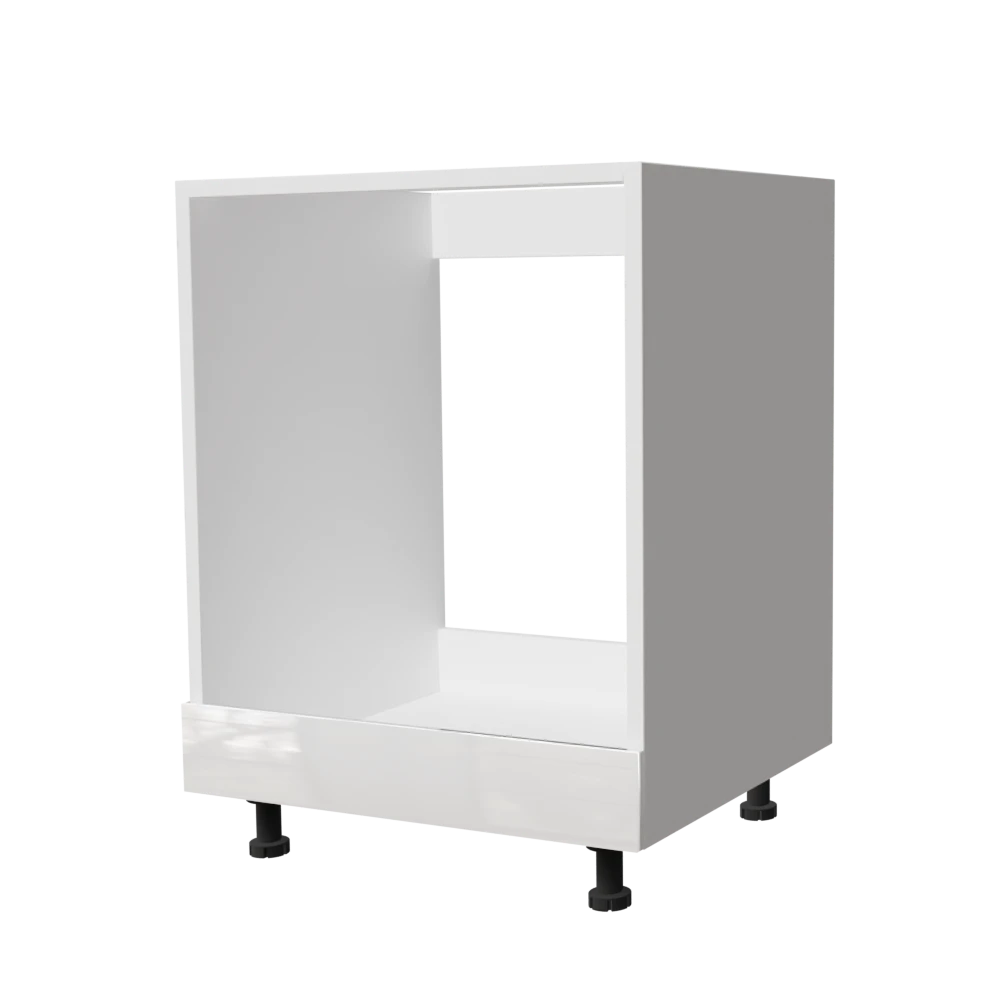 Modern kitchen base cabinet "Maya" white lacquered 60x72cm (for oven)