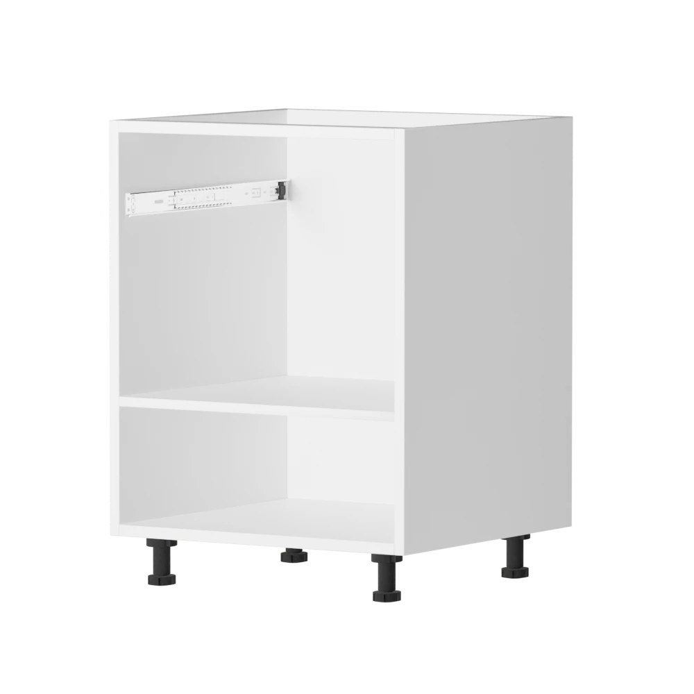 Modern white matt base cabinet frame 60x72cm for door and drawer