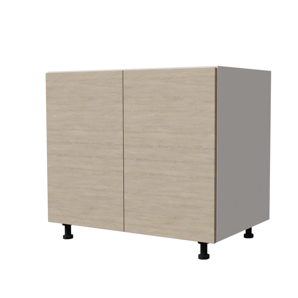 Modern kitchen base cabinet "Noa" natural oak 90x72cm