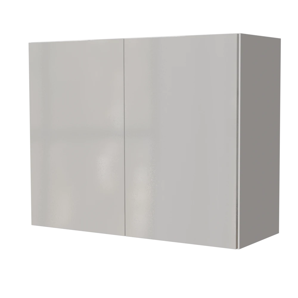 Modern "Maya" White Lacquer Kitchen Wall Cabinet 90x72cm