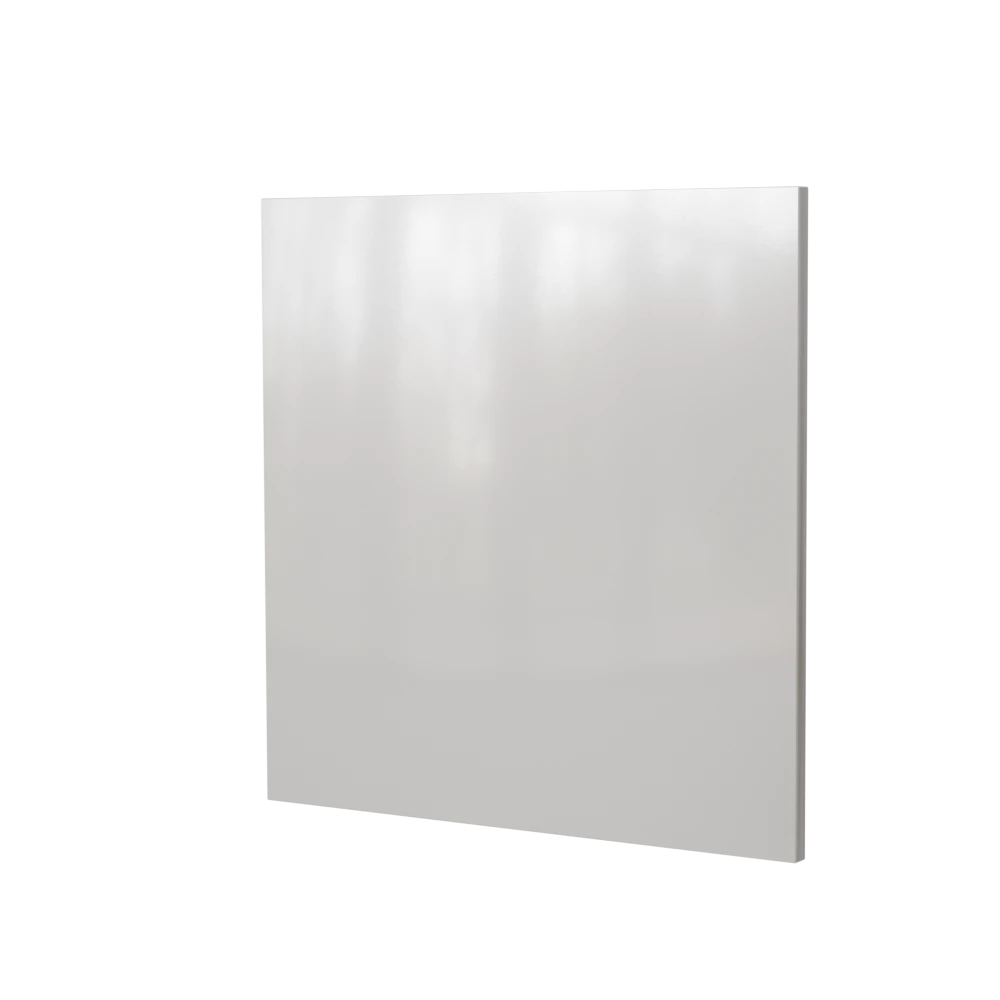 Porte d'armoire de cuisine moderne "Maya" laquée blanche 60x54cm