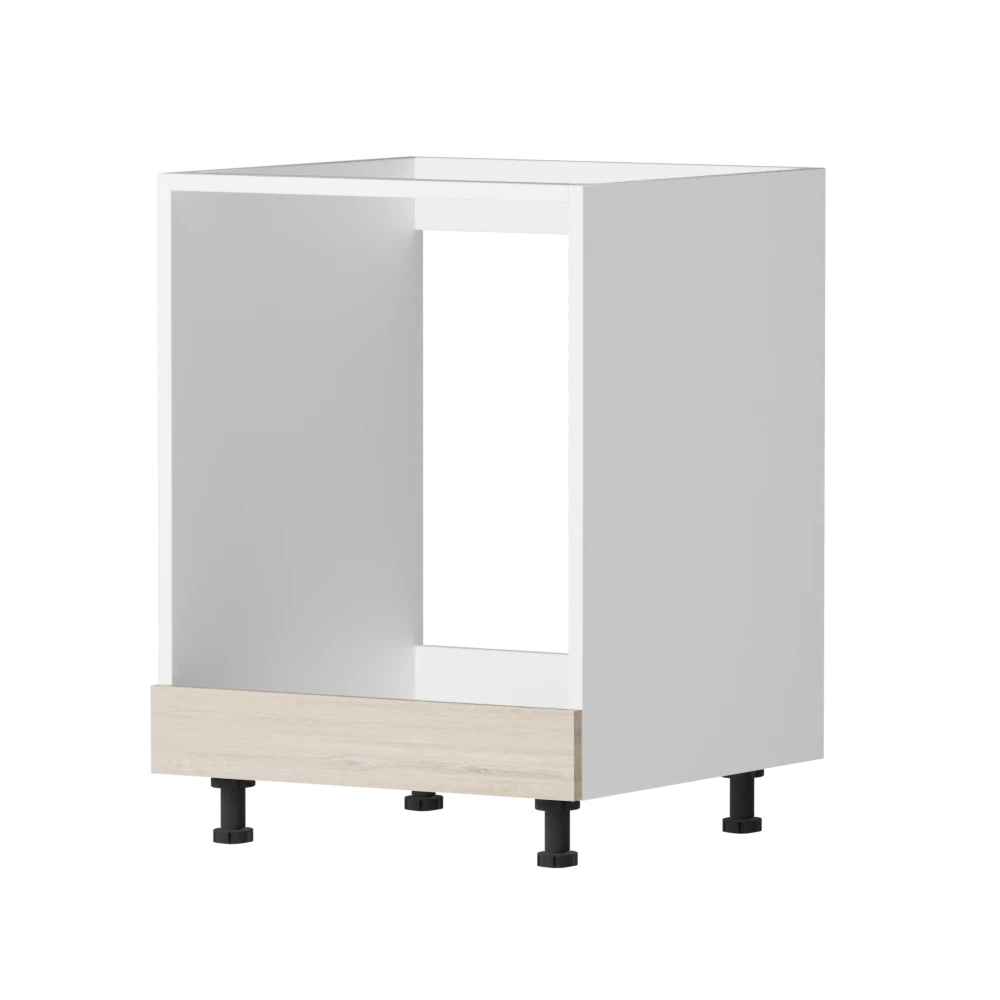Modern kitchen base cabinet "Noa" natural oak 60x72cm (for oven)