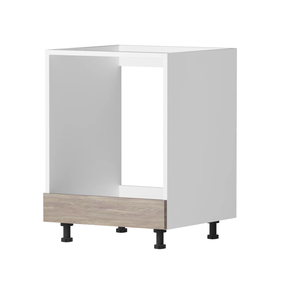 Modern kitchen base cabinet "Sofia" gray oak 60x72cm (for oven)