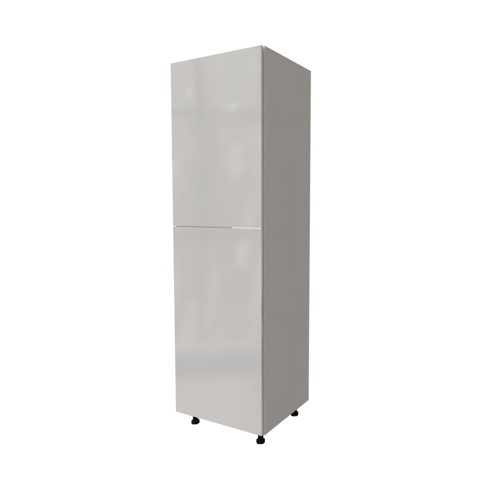 Modern high kitchen cabinet "Maya" white lacquered 60x204cm