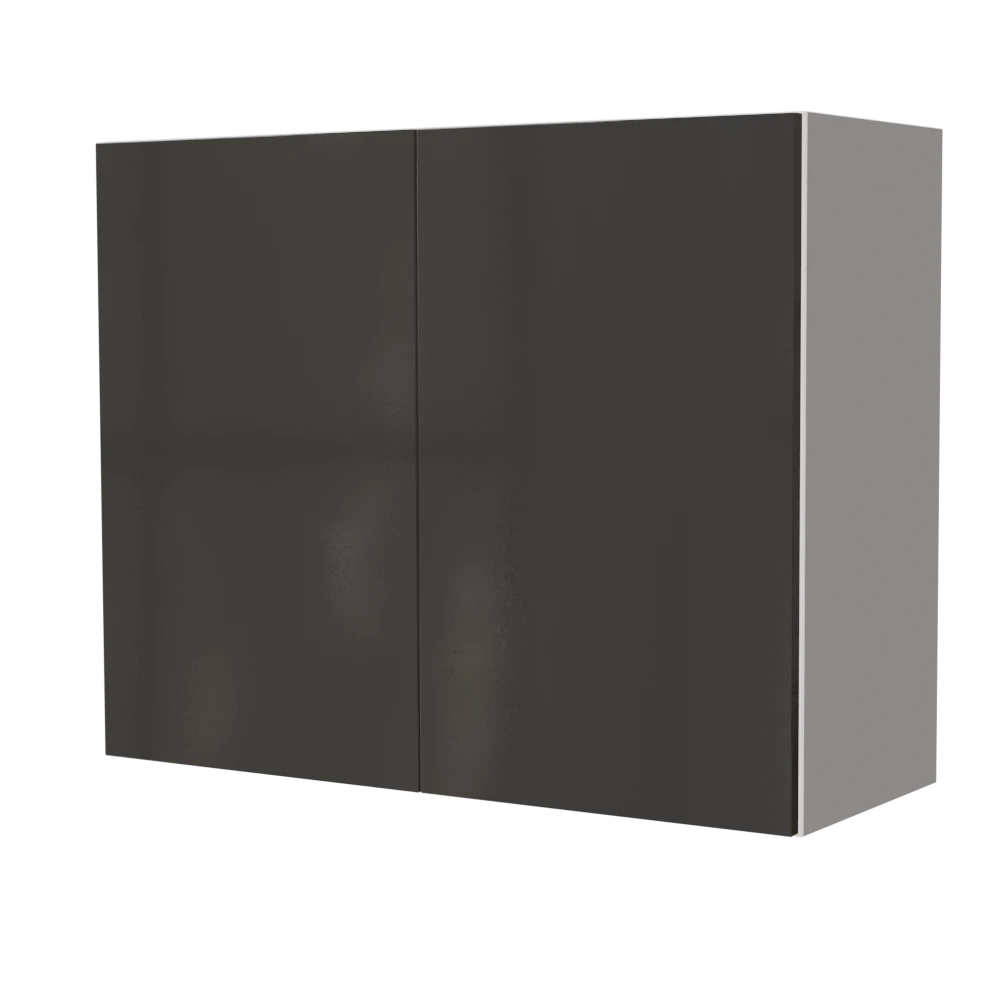 Modern kitchen cabinet "Mara" gray lacquered 90x72cm