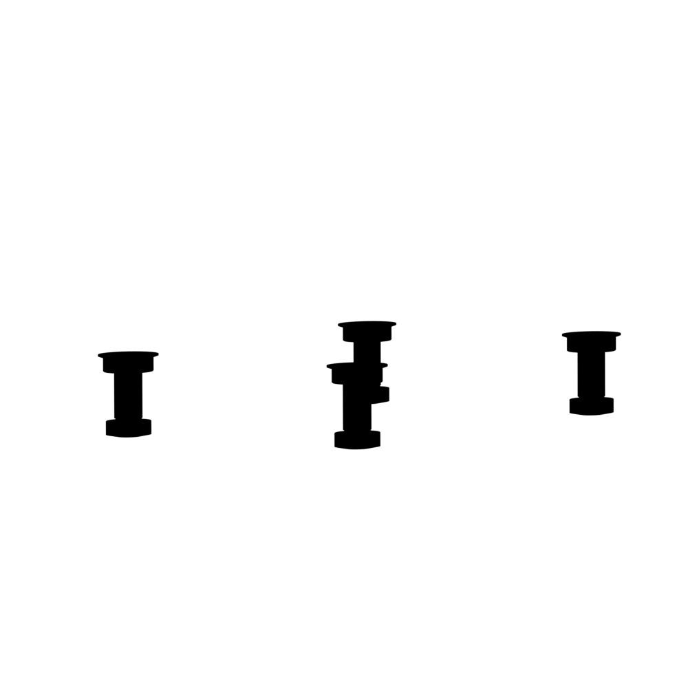Kolomkastpoten (set van 4)
