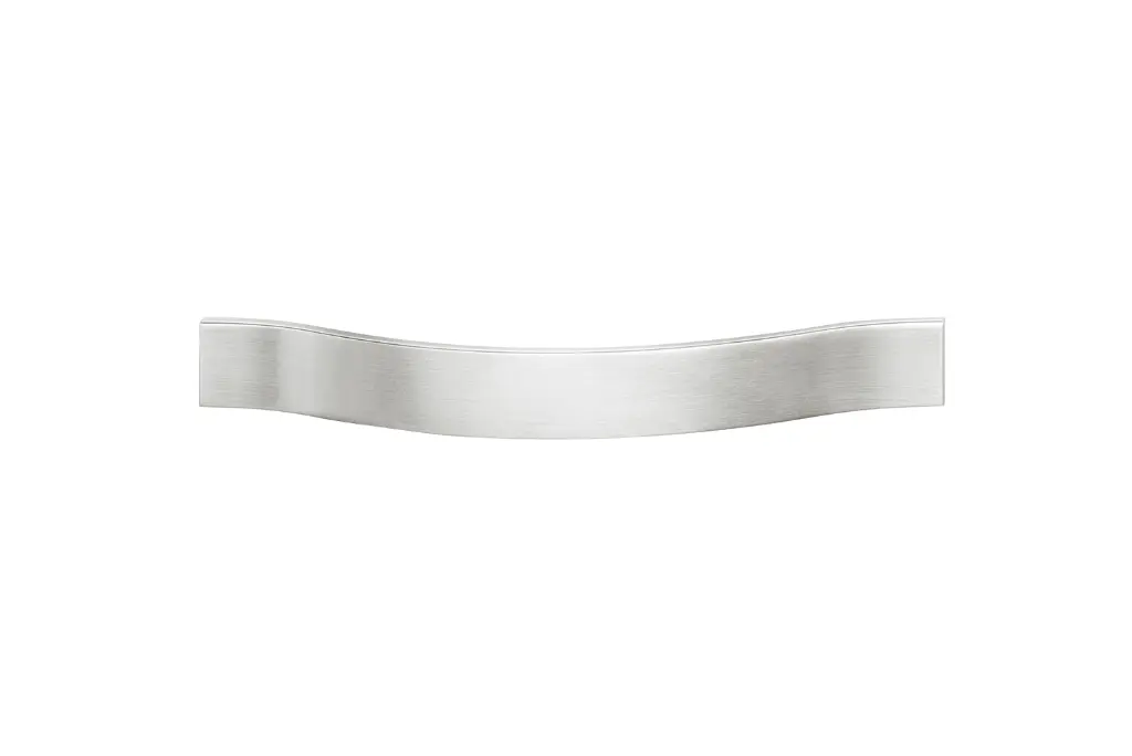 Curved chrome handle