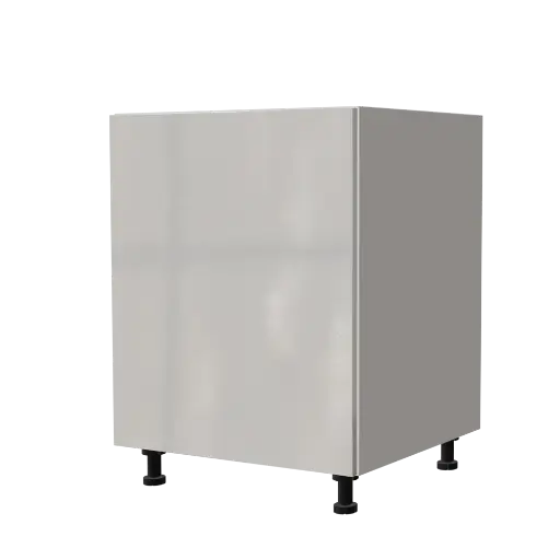 [540031920360] Modern kitchen base cabinet "Maya" white lacquered 60x72cm