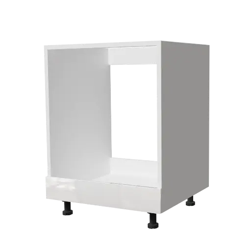 [540031920361] Moderne keukenonderkast "Maya" wit gelakt 60x72cm (voor oven)