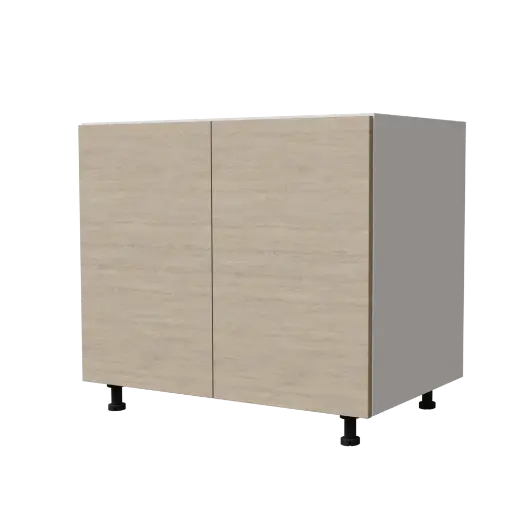 [540031920367] Modern kitchen base cabinet "Noa" natural oak 90x72cm