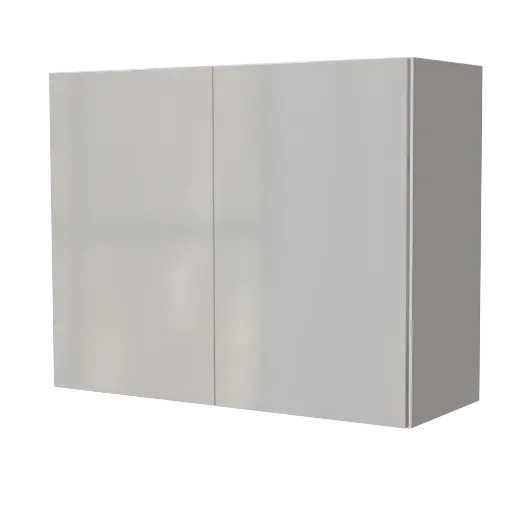 [540031920381] Modern "Maya" White Lacquer Kitchen Wall Cabinet 90x72cm