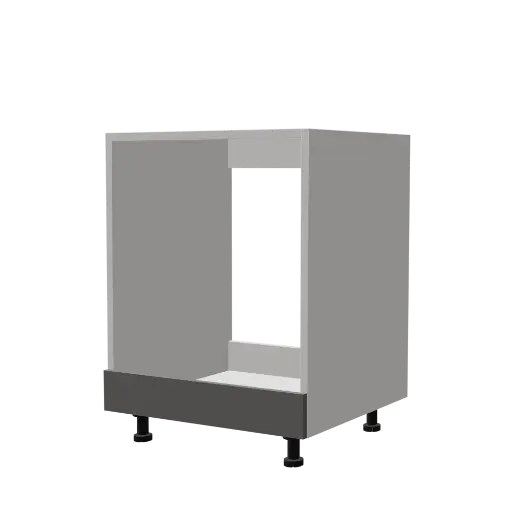 [540031920384] Modern "Lara" Grafite Star Kitchen Base Cabinet 60x72cm (For Oven)