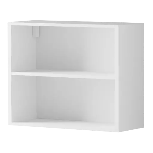[540031920396] Modern white matt wall cabinet frame 90x72cm