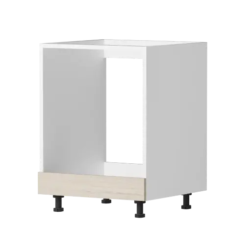 [540031920401] Modern kitchen base cabinet "Noa" natural oak 60x72cm (for oven)