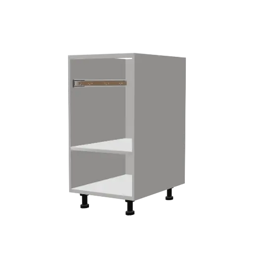 [540031920406] Modern white matt base cabinet frame 40x72cm for door and drawer