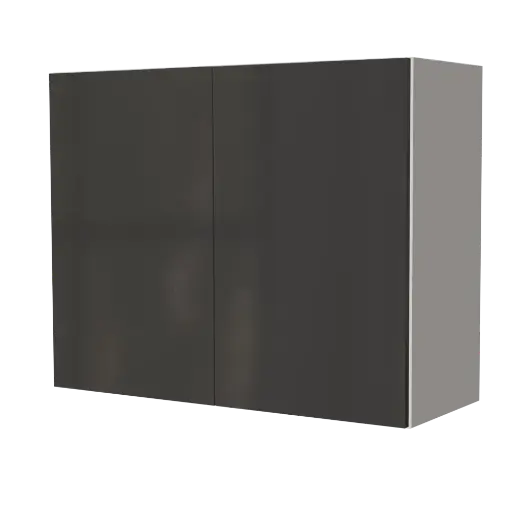 [540031920416] Modern kitchen cabinet "Mara" gray lacquered 90x72cm