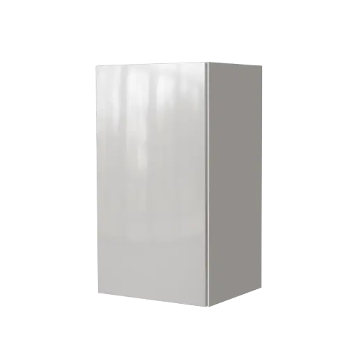 [540031920417] Armoire murale de cuisine moderne "Maya" laquée blanche 40x72cm