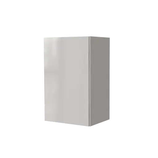 [540031920419] Modern "Maya" White Lacquer Kitchen Wall Cabinet 45x72cm