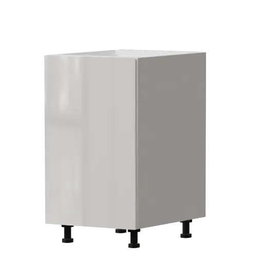 [540031920446] Modern "Maya" white lacquered kitchen cabinet for under the sink 45x72cm
